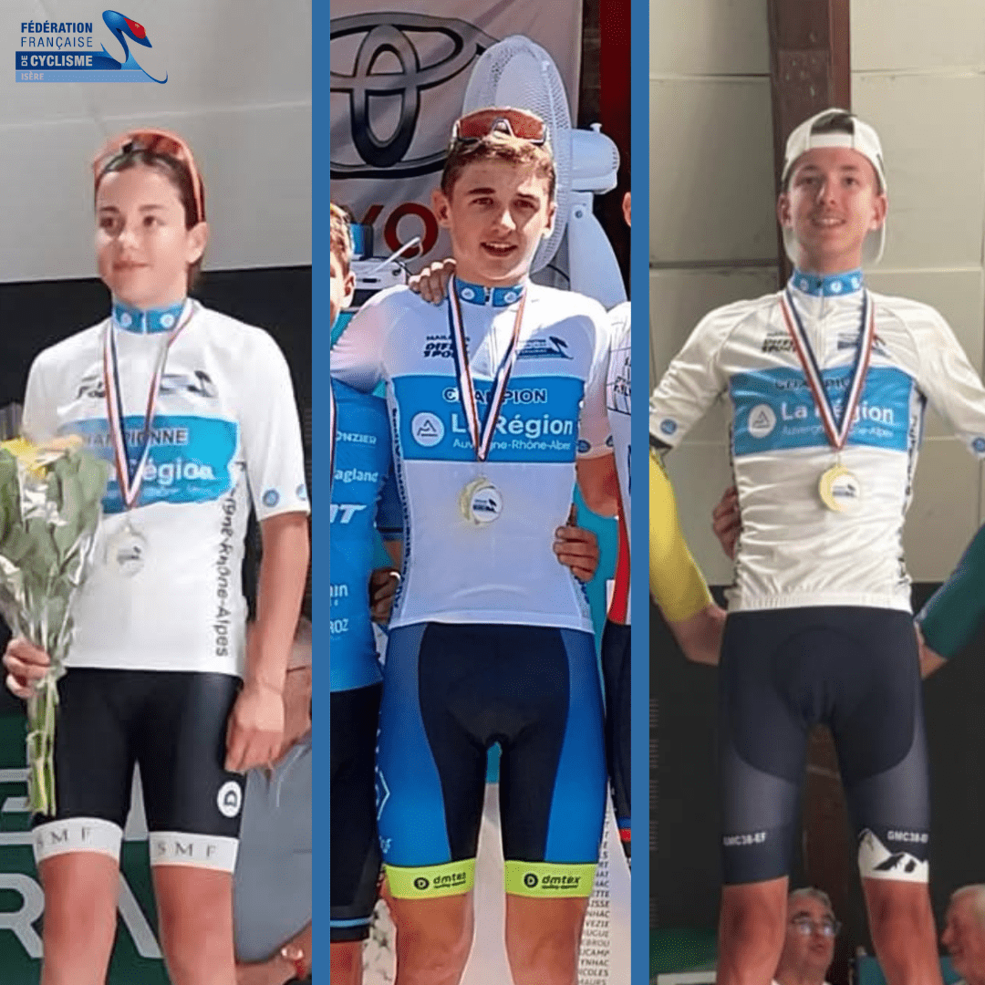 3 isérois titrés au championnat régional route
